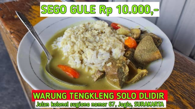 Kuliner Solo 24 Jam untuk Pekerja Malam