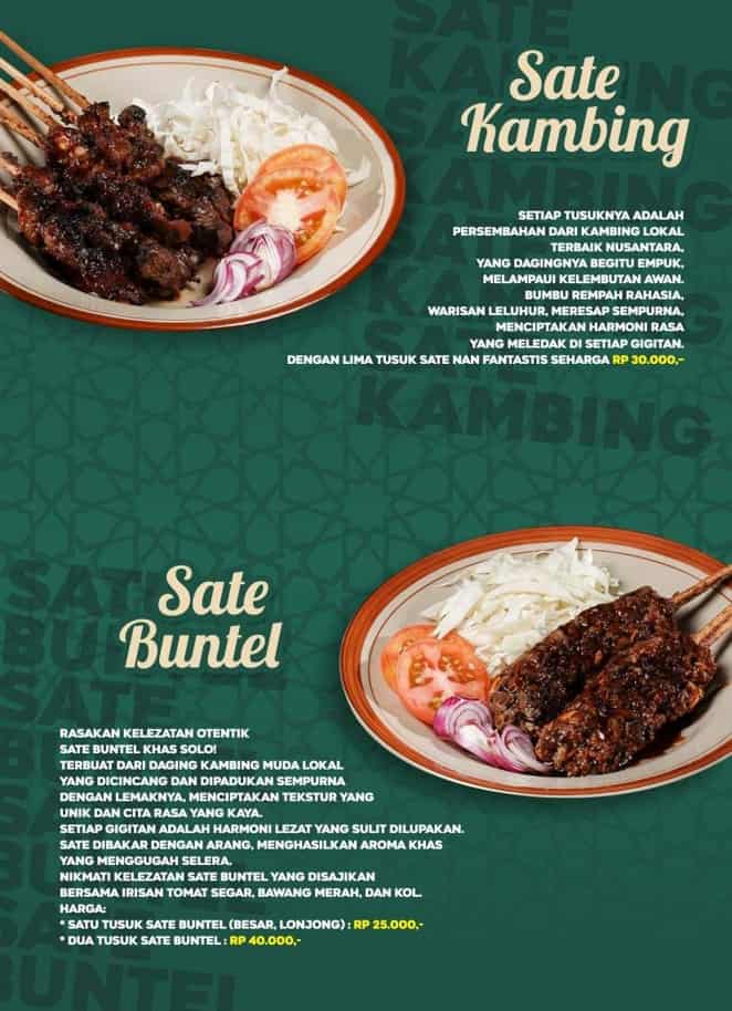 Sate Buntel Dekat Masjid Zayed Solo