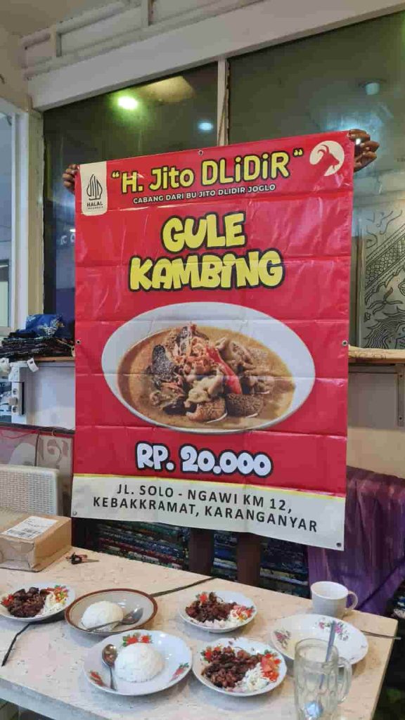 Berapa Harga Tengkleng di Warung Dekat Stasiun Balapan Solo