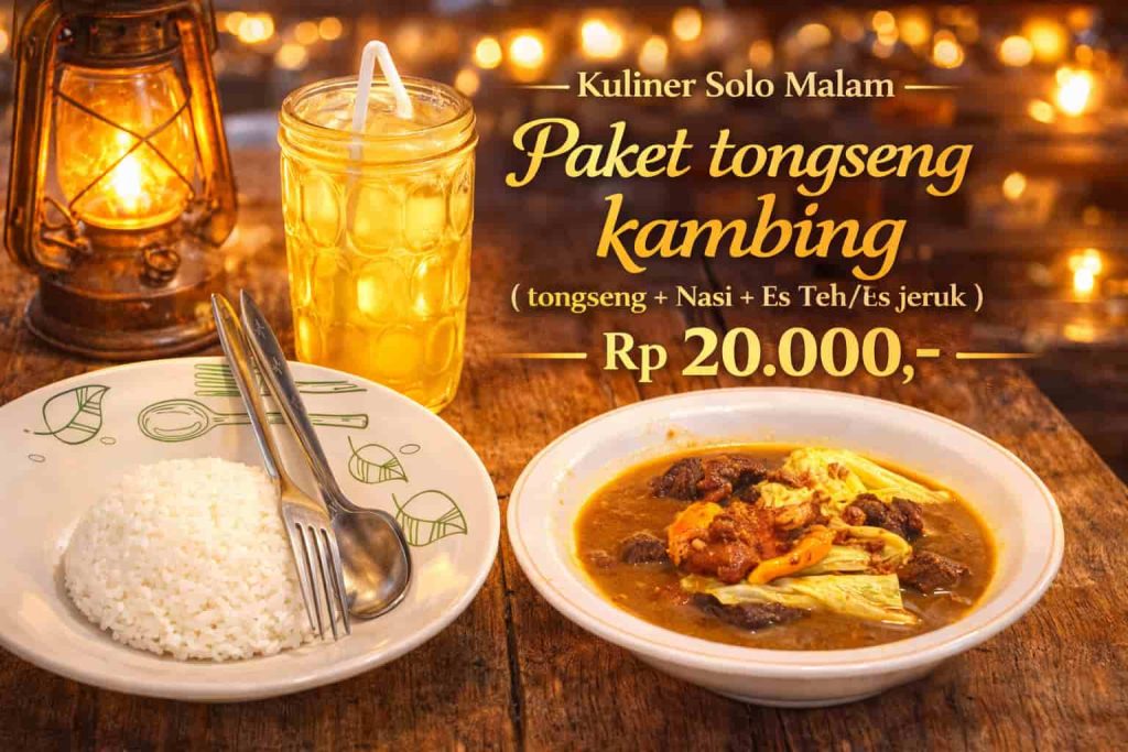 Alamat Warung Dlidir Solo Spot Kuliner Malam Favorit dengan Tongseng Kambing Murah Meriah