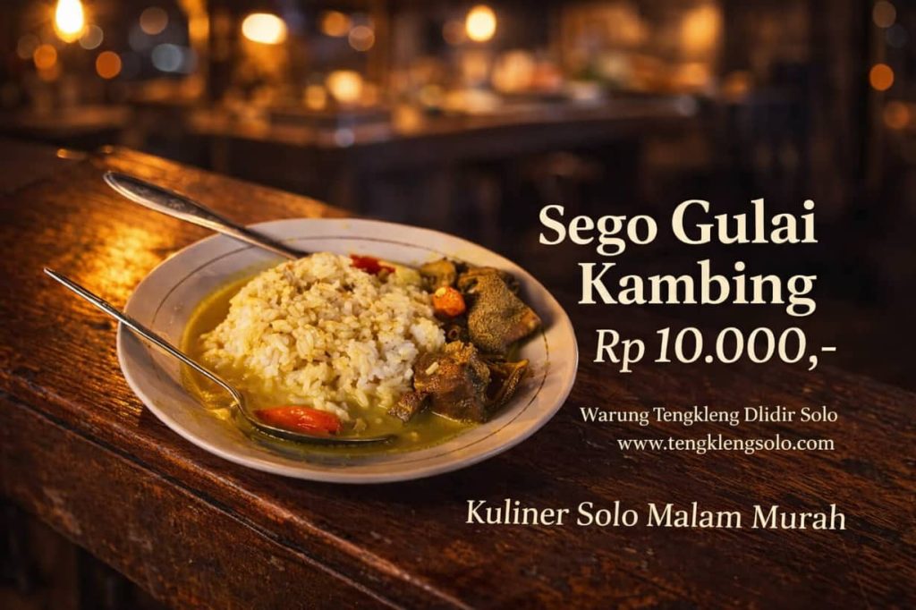 Spot Kuliner Malam Solo Paling Dicari Dari Manahan sampai Pasar Gede, Surga Rasa yang Bikin Nagih!