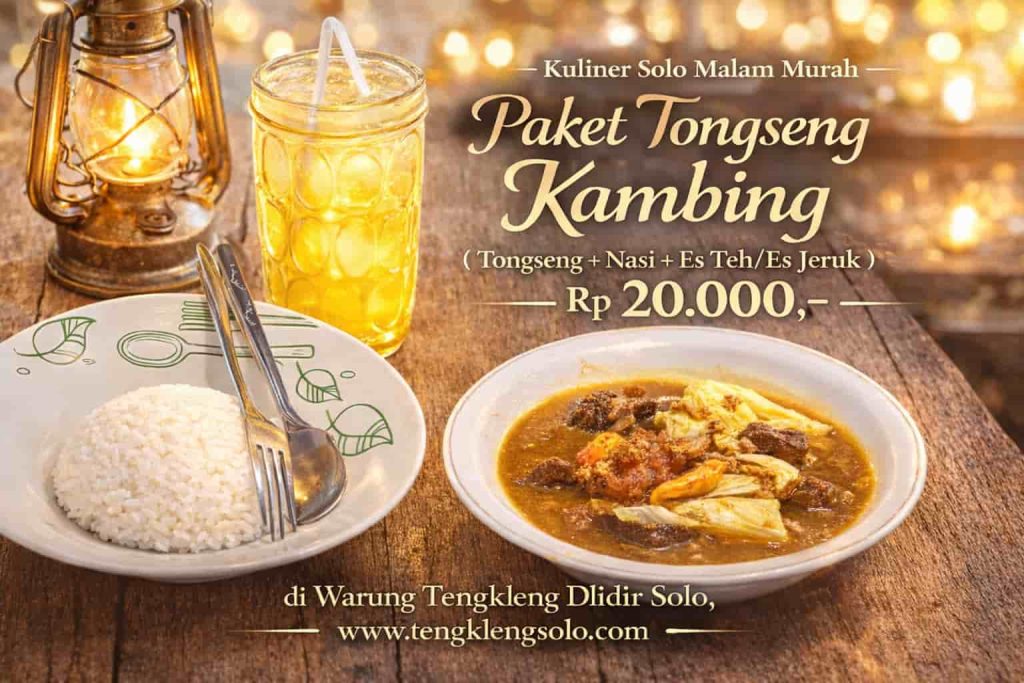 Tongseng Kambing Legendaris Solo Malam Hari Enak, Murah, dan Selalu Jadi Buruan Pecinta Kuliner