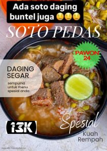 Soto daging kambing Kuliner Solo 24 Jam di Pawon 24 Jam