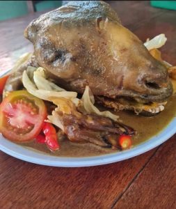 Kelezatan Bacem Kepala Kambing