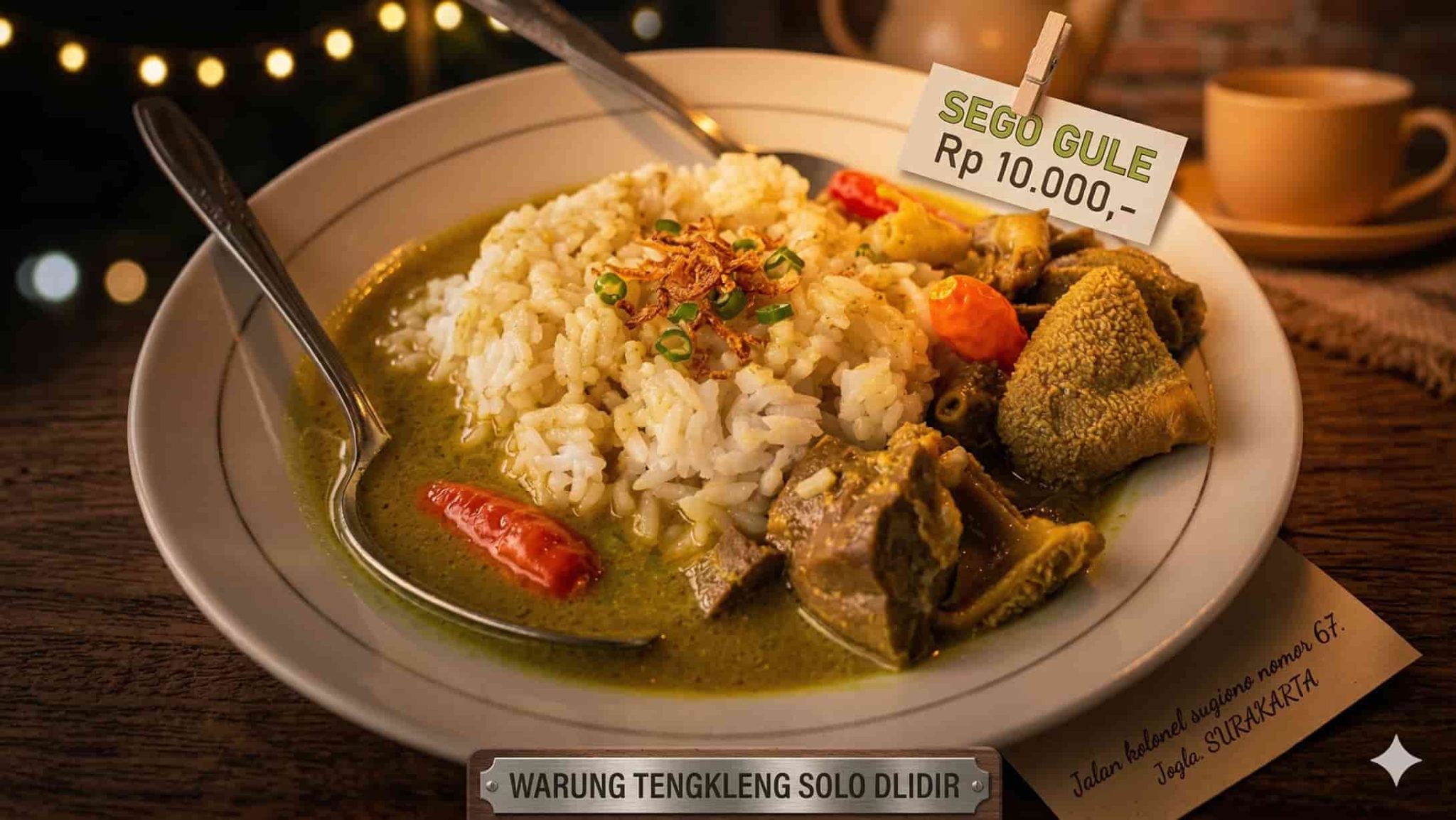 Kuliner Malam Solo Khas Sego Gule Joglo: Sensasi Makan Hangat di ...